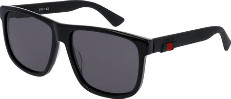 gucci gg 0010 s- 001 black/grey sunglasses,male, 58-16-145